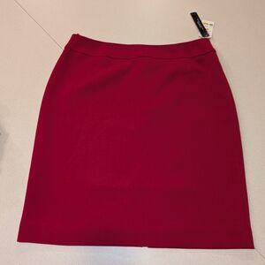 Tahari Red Pencil Skirt- New With Tags